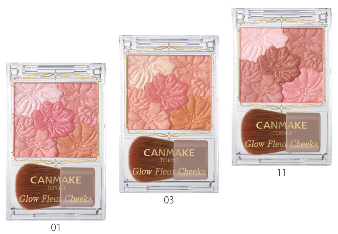 CANMAKE Glow Fleur Cheeks 01 Peach Fleur