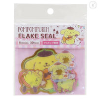 Sanrio Die-cut Flake Seal Sticker Pack - Pompompurin : Music