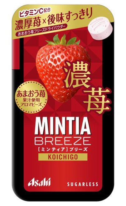 Asahi Mintia Breeze Mint Tablet Rich Strawberry 30G