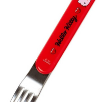 Sanrio Original Bento Lunch Cutlery Set Spoon Fork Chopstick - Hello Kitty