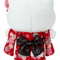 Sanrio Plush Mascot Holder with Heart Carabiner - Hello Kitty:Kimono