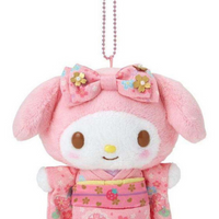 Sanrio Plush Mascot Holder with Heart Carabiner - My Melody : Kimono