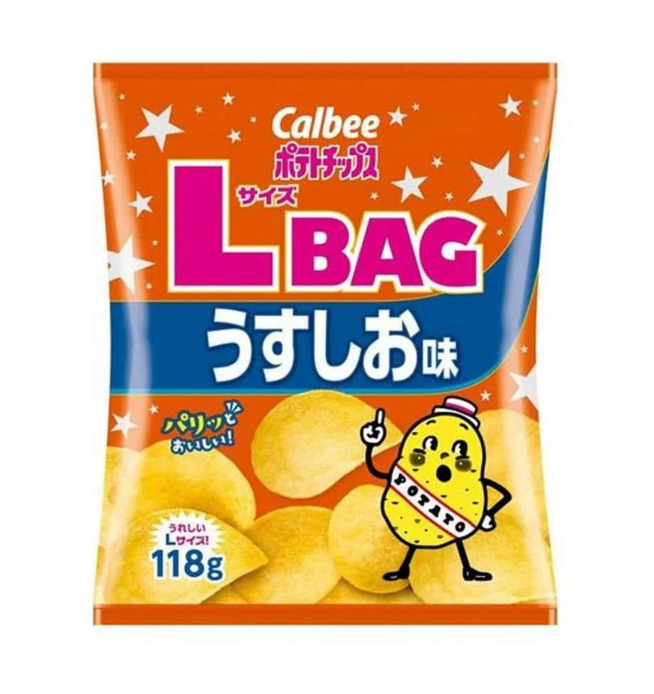 CALBEE Potato Chips L Size Lightly Salted 118G