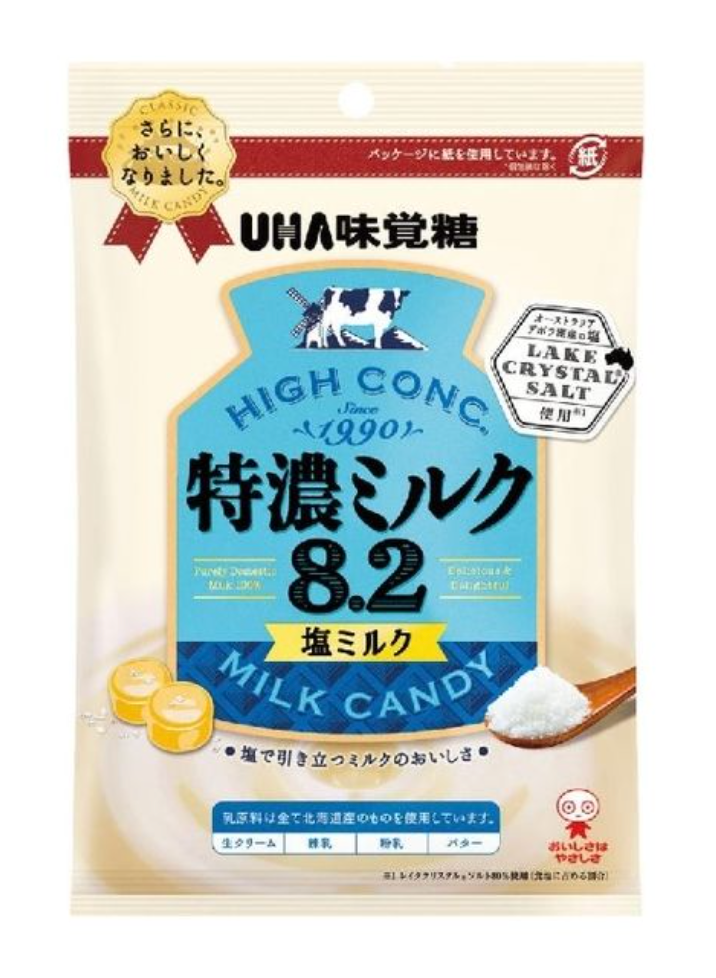 UHA 牛奶8.2 盐糖果 75g