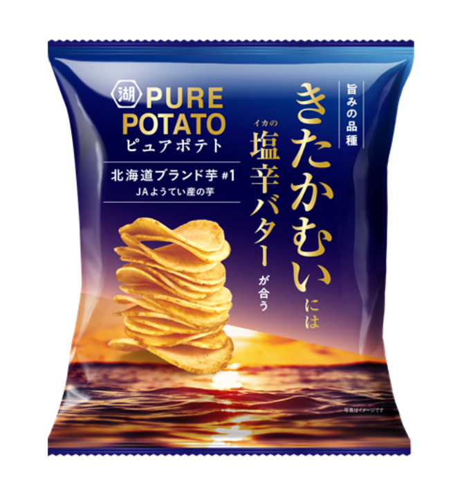 Pure Potato Hokkaido Potato Squid Butter Flavor Thick Cut Potato Chips 52G