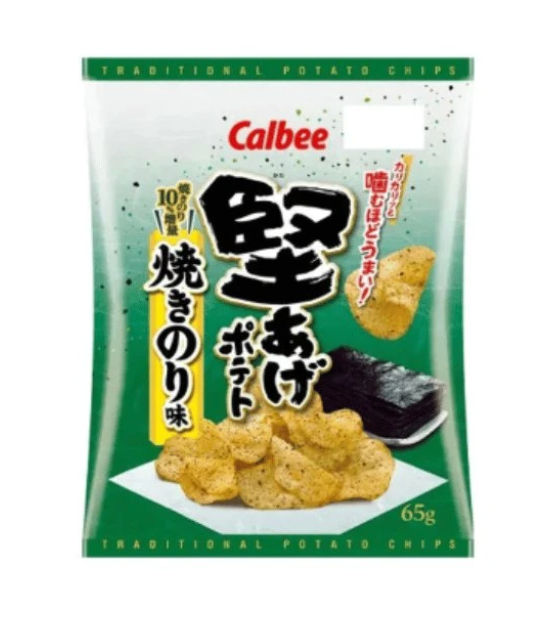 Calbee Hard-fried Potato Chips Roasted Seaweed Flavour