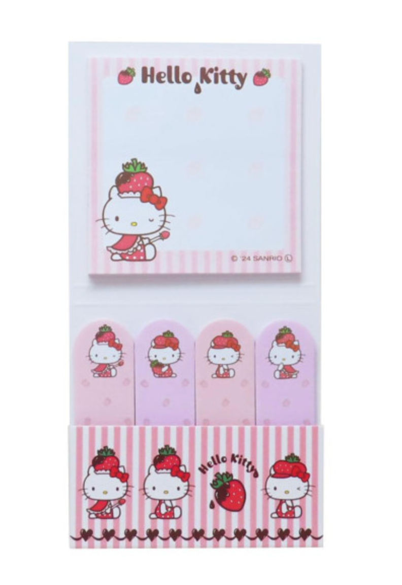 Sanrio Index Sticky Notes - Hello Kitty : Strawberry