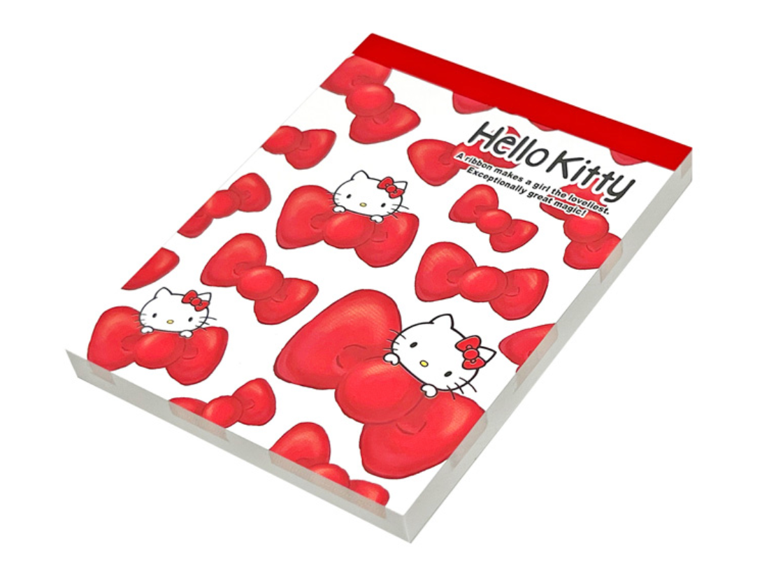 Sanrio Mini Notepad - Hello Kitty : Ribbon