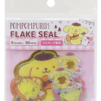 Sanrio Die-cut Flake Seal Sticker Pack - Pompompurin : Music