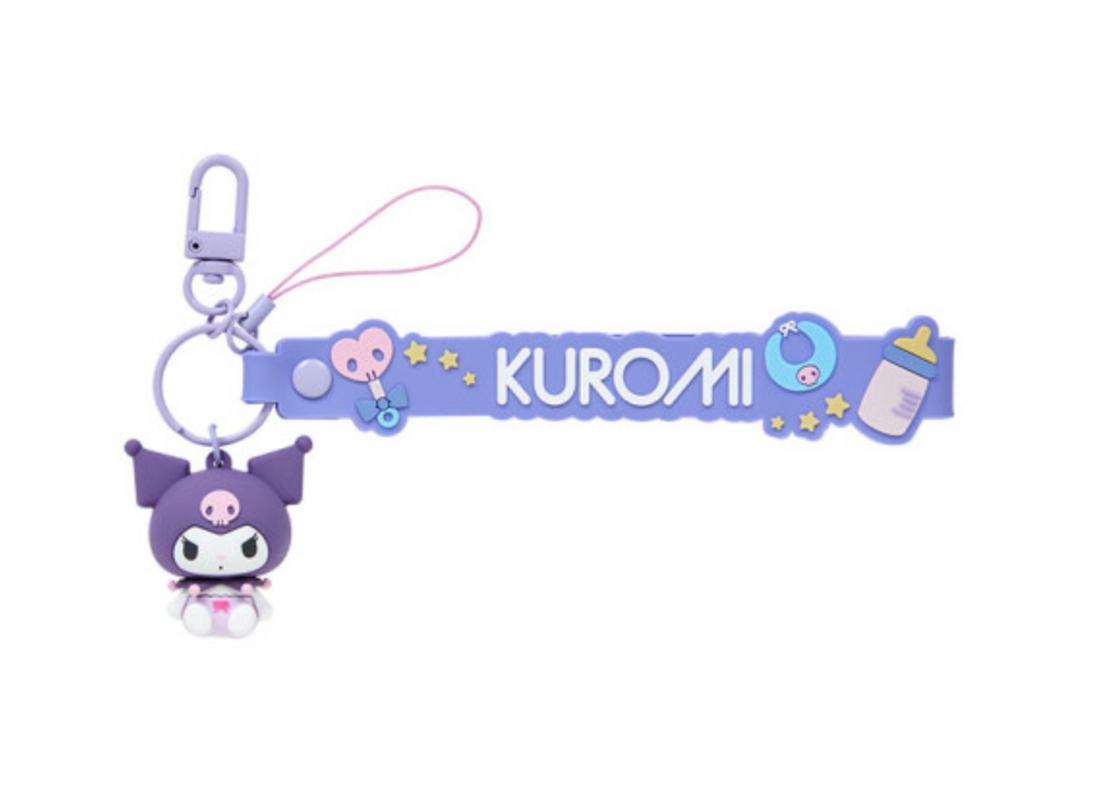 Sanrio 3D Mascot Hand Strap - Kuromi