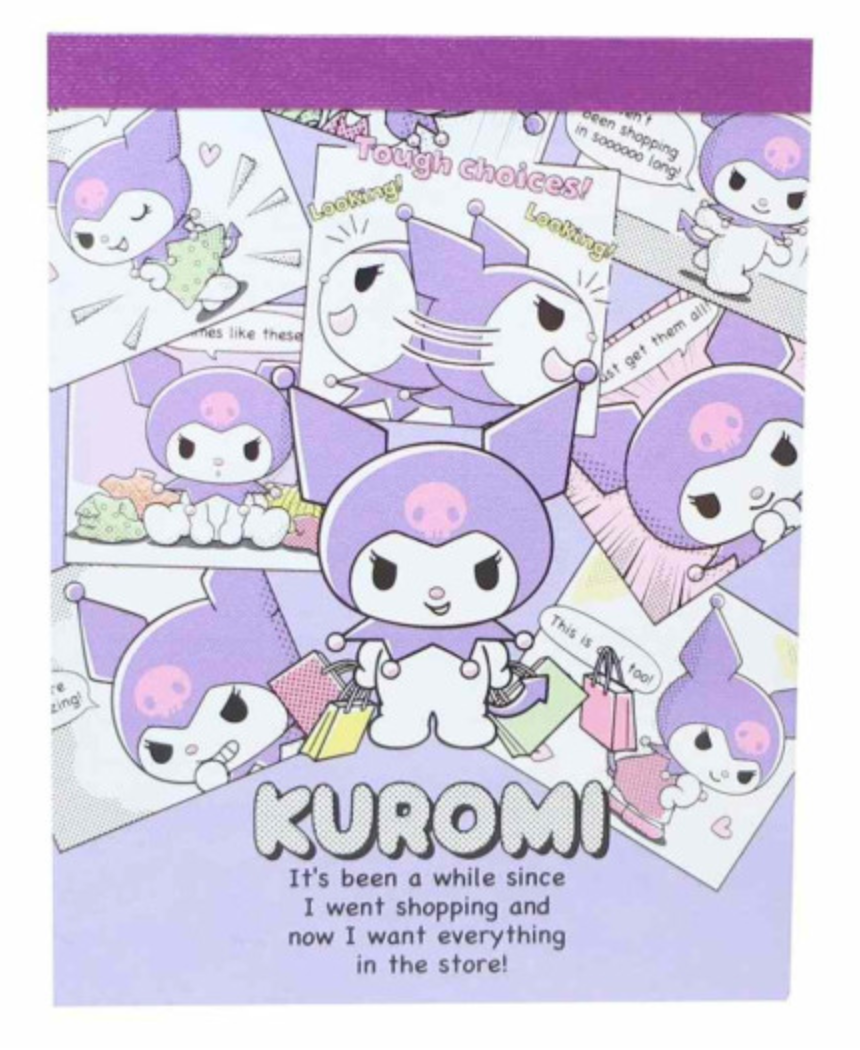Sanrio Mini Notepad - Kuromi : Daily Routine