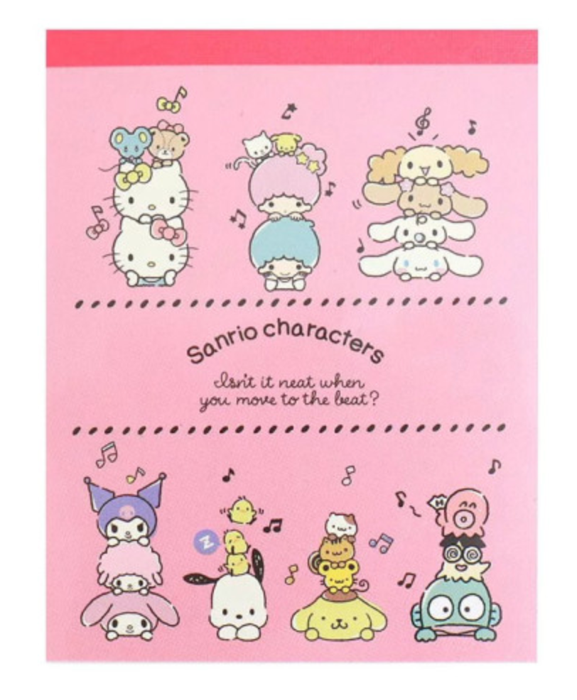 Sanrio Mini Notepad - Music
