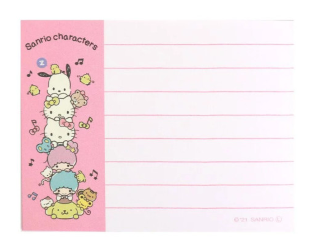 Sanrio Mini Notepad - Music