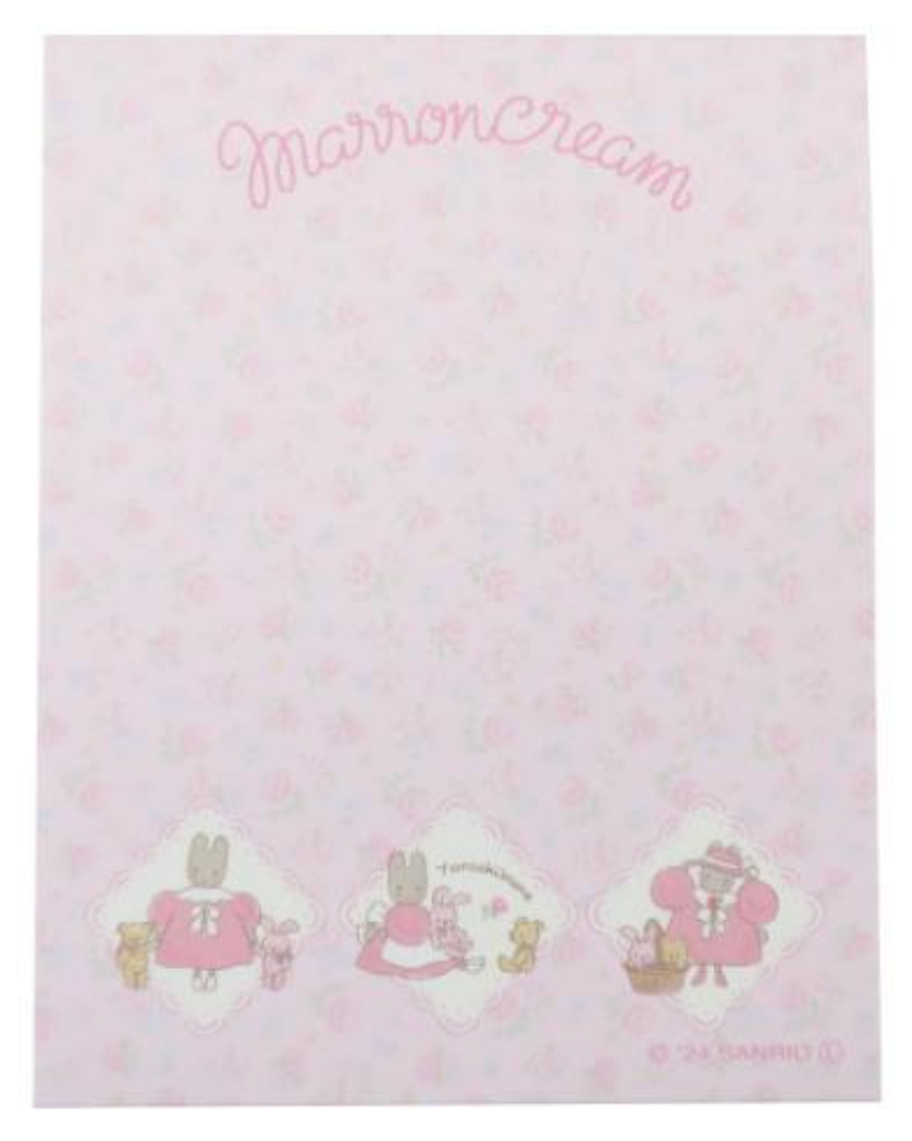 Sanrio Mini Notepad - Marron Cream : My Friends Pink Rose