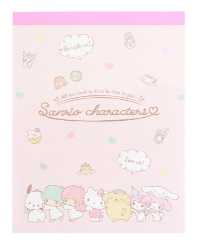 Sanrio Mini Notepad - Characters Love Us