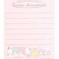 Sanrio Mini Notepad - Characters Love Us
