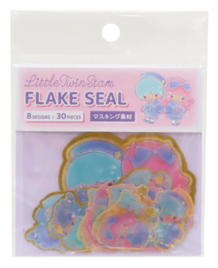 Sanrio Die-cut Flake Seal Sticker Pack - Little Twin Stars : School Uniform