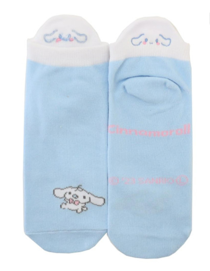 Sanrio Ankle Embroidery Socks - Cinnamoroll & Friend