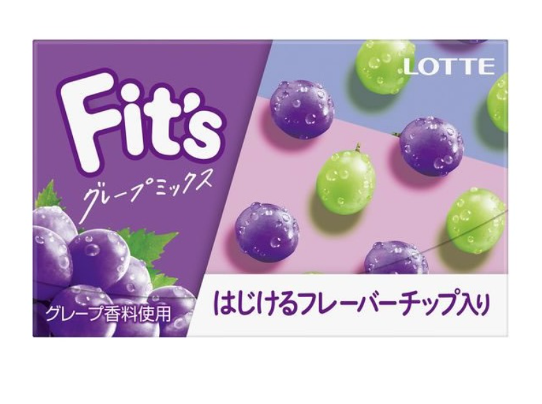 Lotte-Fit's Grape Flavour 12 Pieces