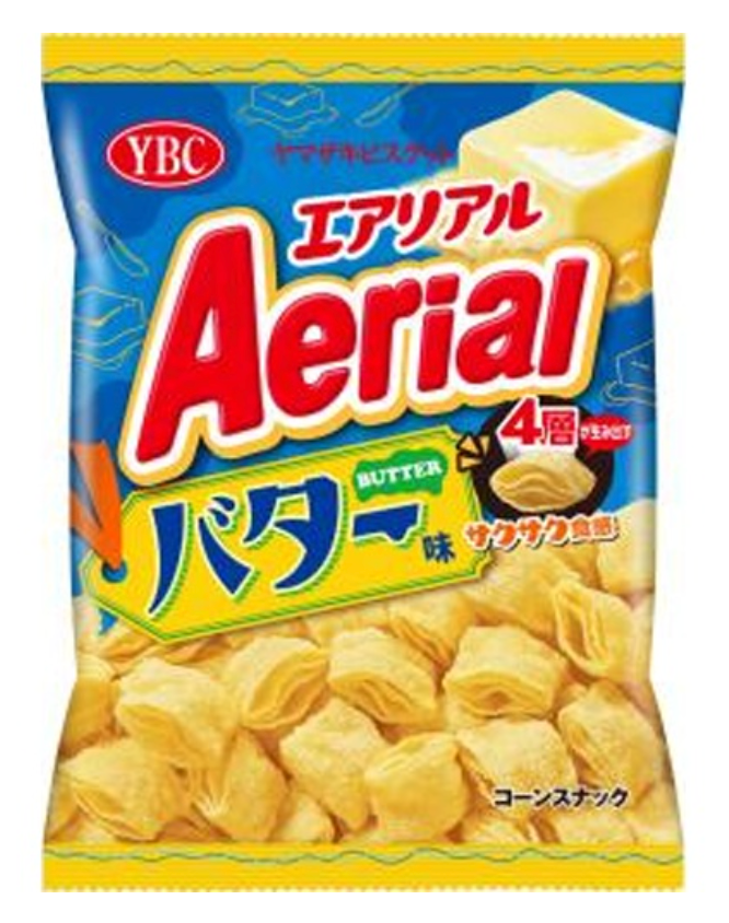 YBC AERIAL CORN SNACK BUTTER FLAVOUR 65G