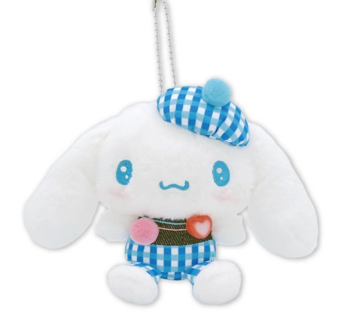 Sanrio Mascot Holder - Cinnamoroll : Gingham Denim