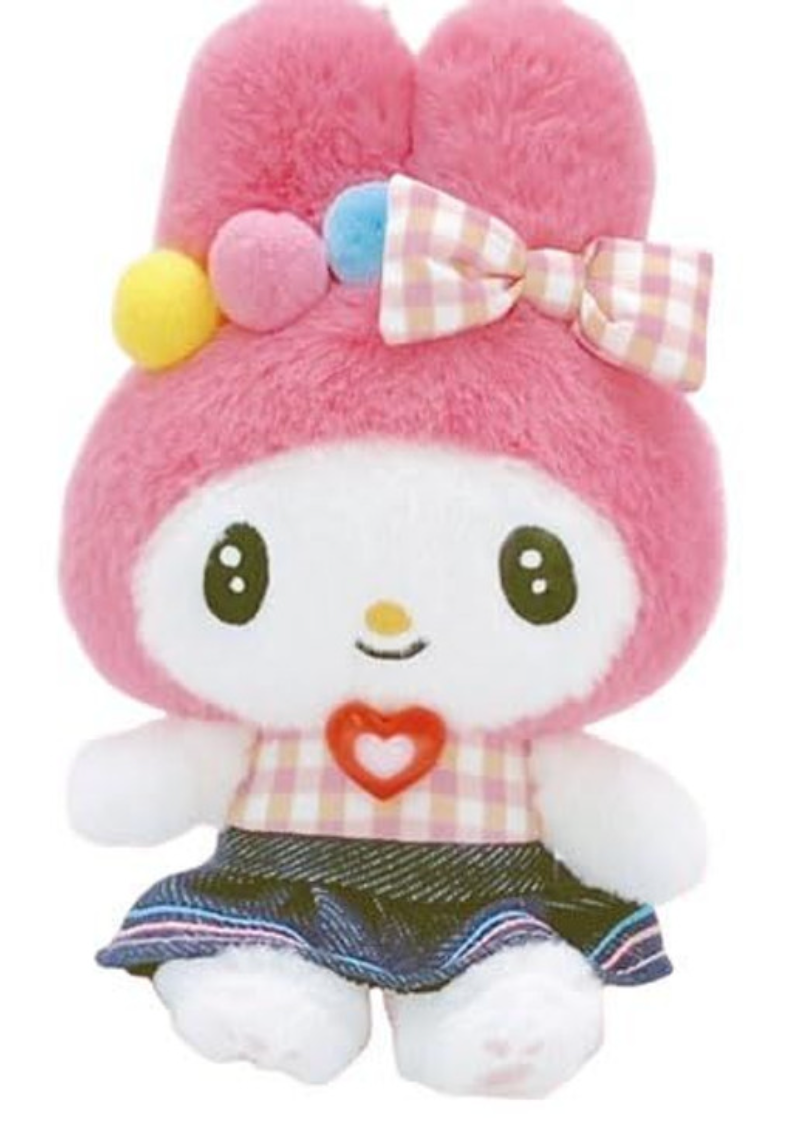 Sanrio Mascot Holder - My Melody: Gingham Denim