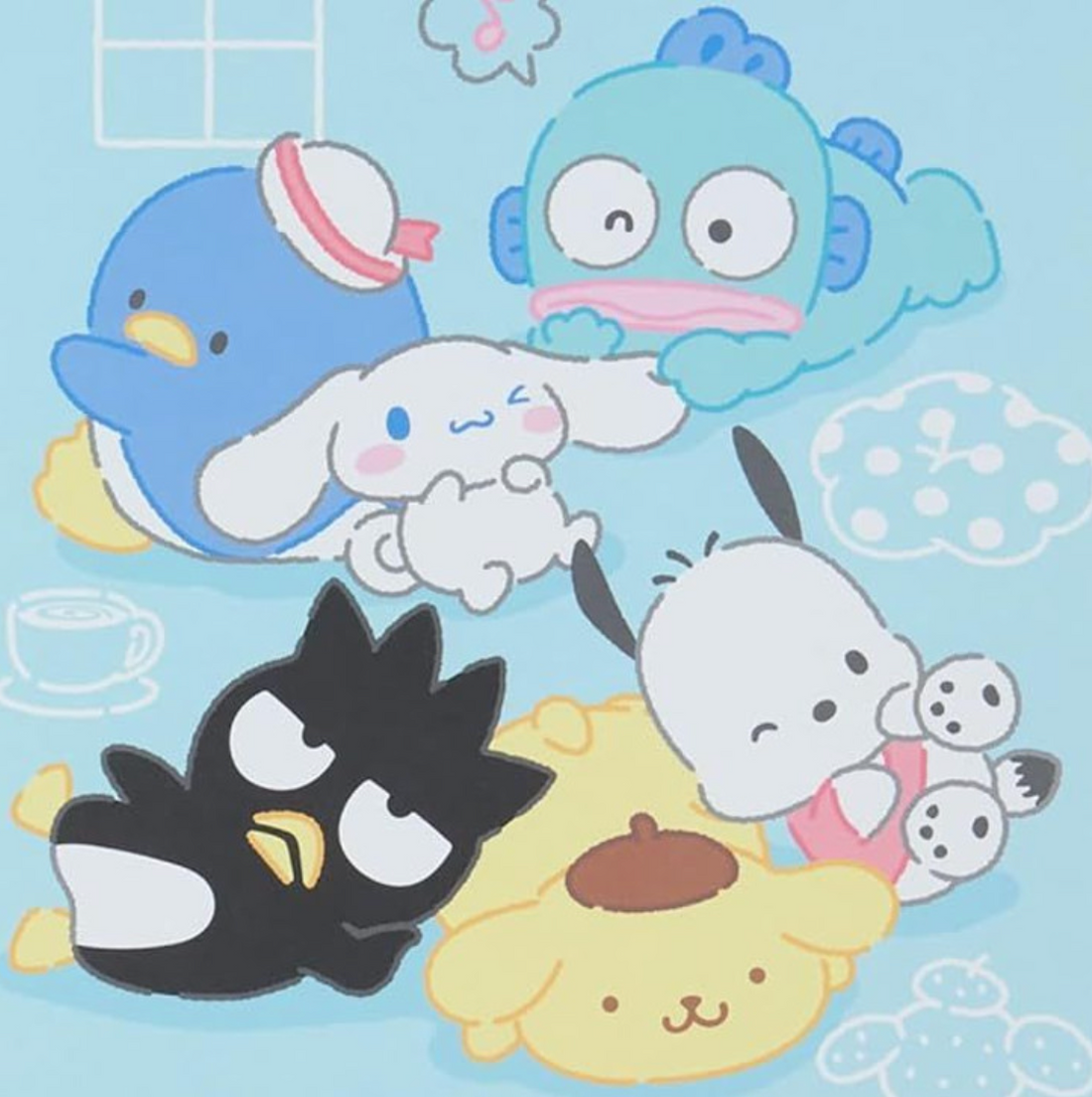 Sanrio Notebook Sanrio Friends Blue