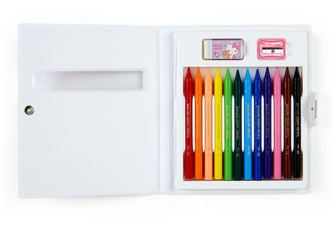 Sanrio Original Coupy Pencil 12 Color Set - Hello KItty