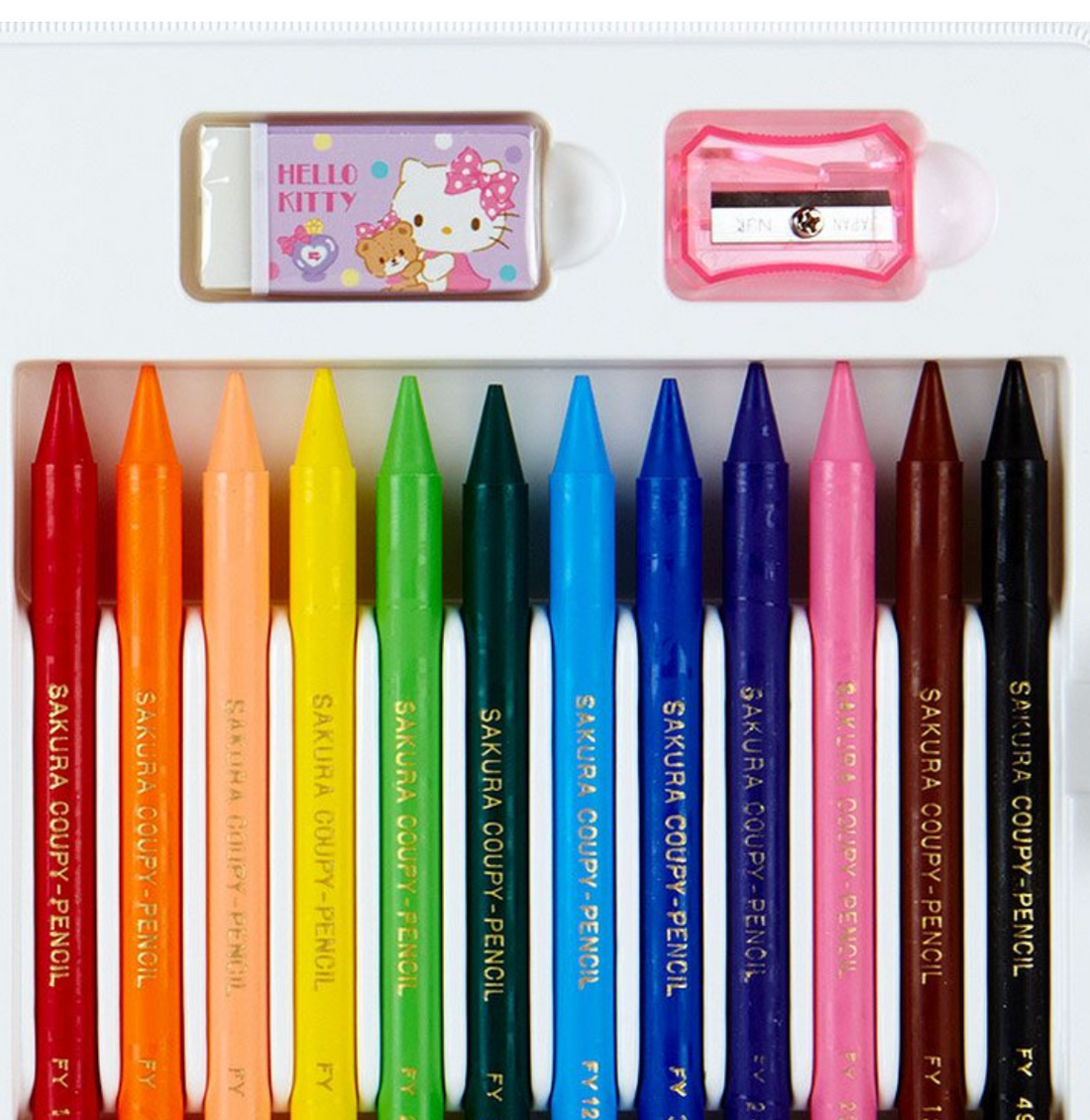 Sanrio Original Coupy Pencil 12 Color Set - Hello KItty