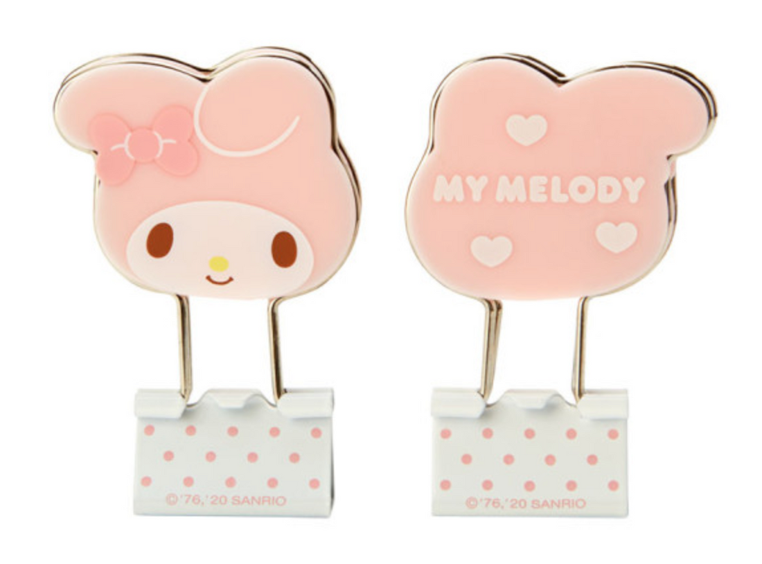 Sanrio Binder Clip 3pcs Set - My Melody