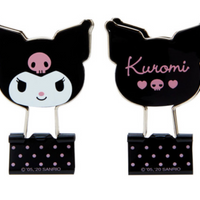 Sanrio Binder Clip 3pcs Set - Kuromi