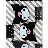 Sanrio Binder Clip 3pcs Set - Kuromi