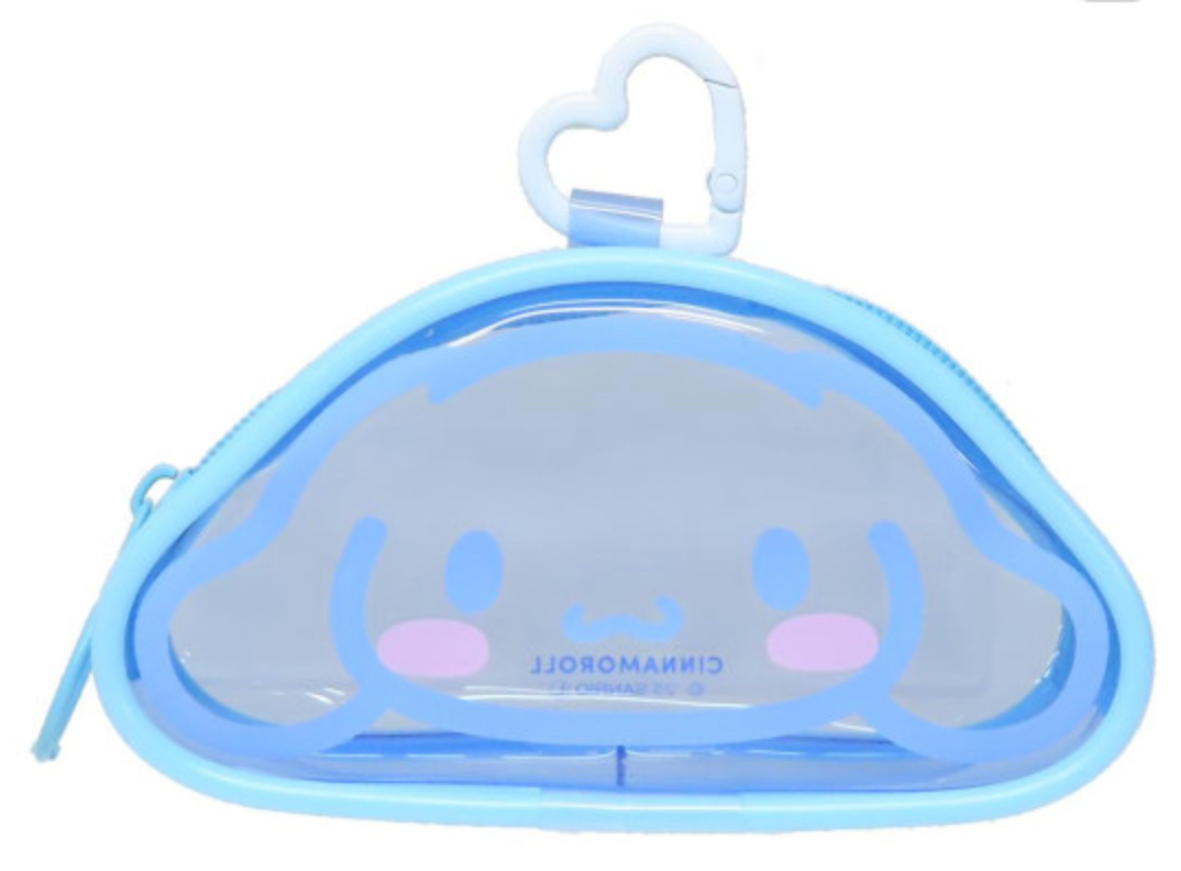 Sanrio Mascot Mini Pouch with Carabiner - Cinnamoroll