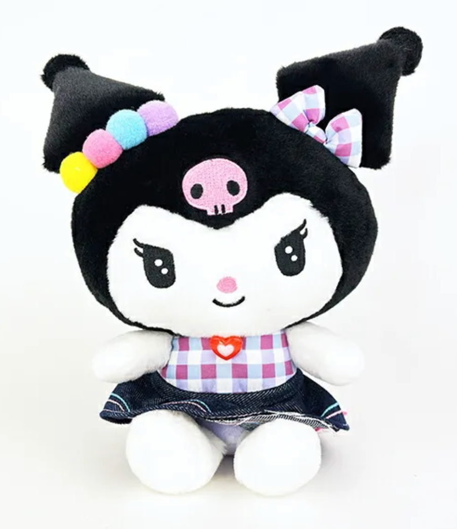 Sanrio Plush Toy S Gingham Denim Kuromi