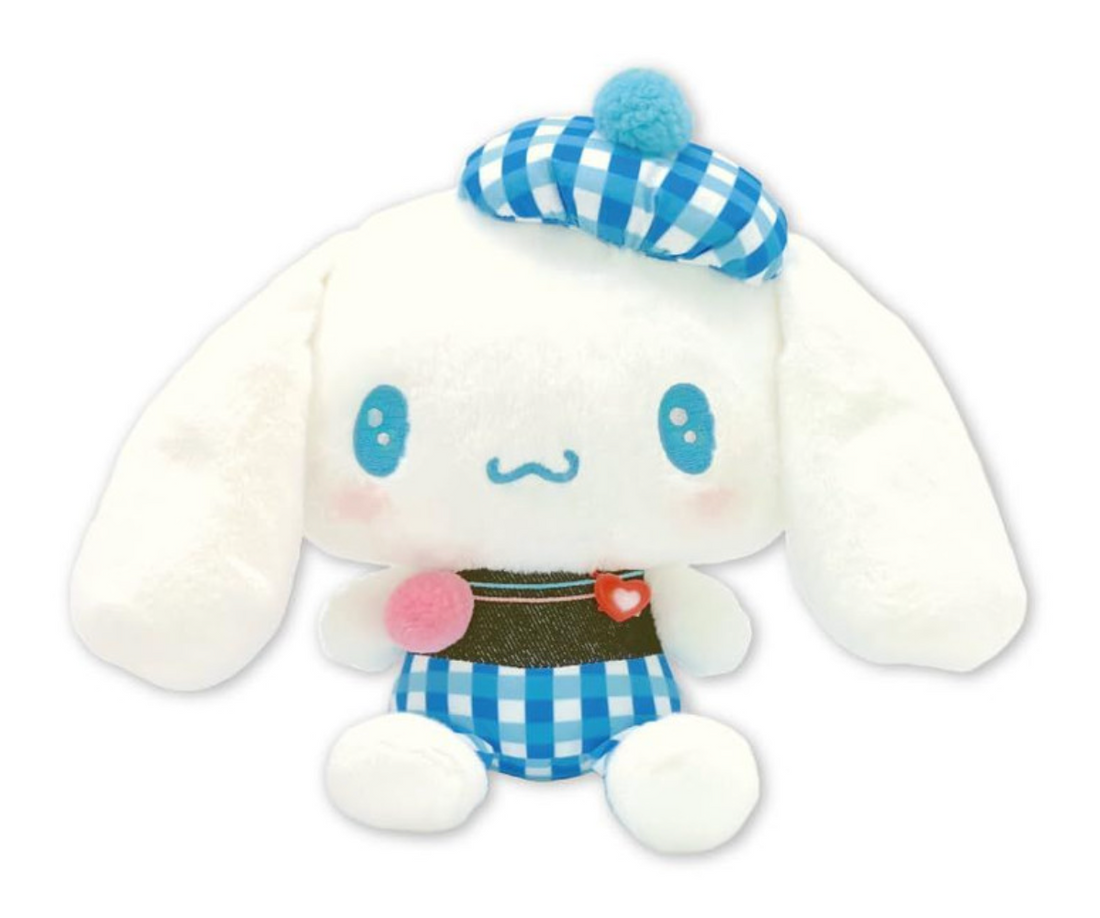 Sanrio Plush Toy S Gingham Denim Cinnamoroll