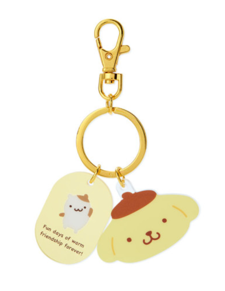 Sanrio Acrylic Face Shaped Keychain - Pompompurin