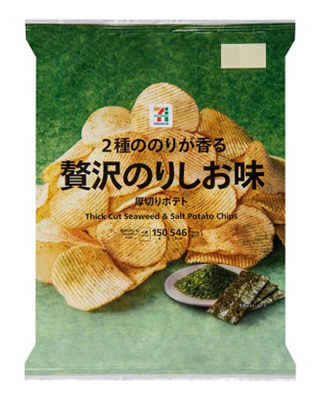7-Eleven Premium Seaweed Salted Thick-cut Potato Chips 150g