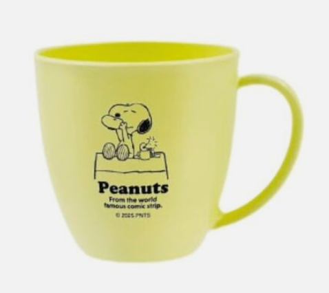 SNOOPY Pastel Color Resin Tableware Mug Large Snoopy Woodstock