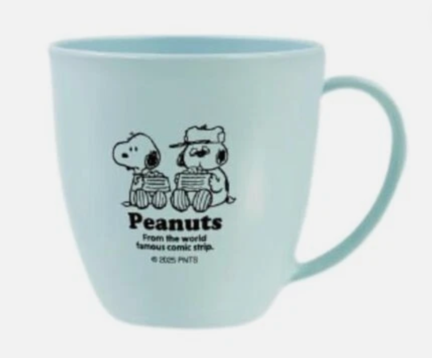 SNOOPY Pastel Color Resin Tableware Mug Large Snoopy Olaf Blue