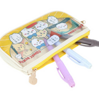 Chiikawa Clear Flat Pouch Pencil Case - Chiikawa & Hachiware & Usagi : Comic Scene Treasure