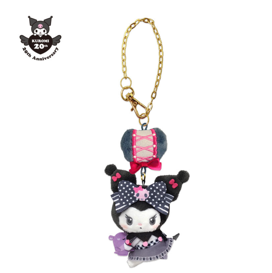 Sanrio Mascot Bag Charm - Kuromi : My Melody 50th & Kuromi 20th Anniversary Fruits Apple Pink