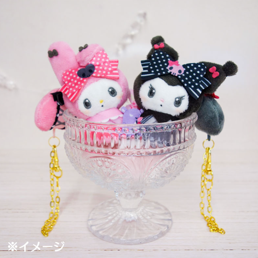 Sanrio Mascot Bag Charm - Kuromi : My Melody 50th & Kuromi 20th Anniversary Fruits Apple Pink