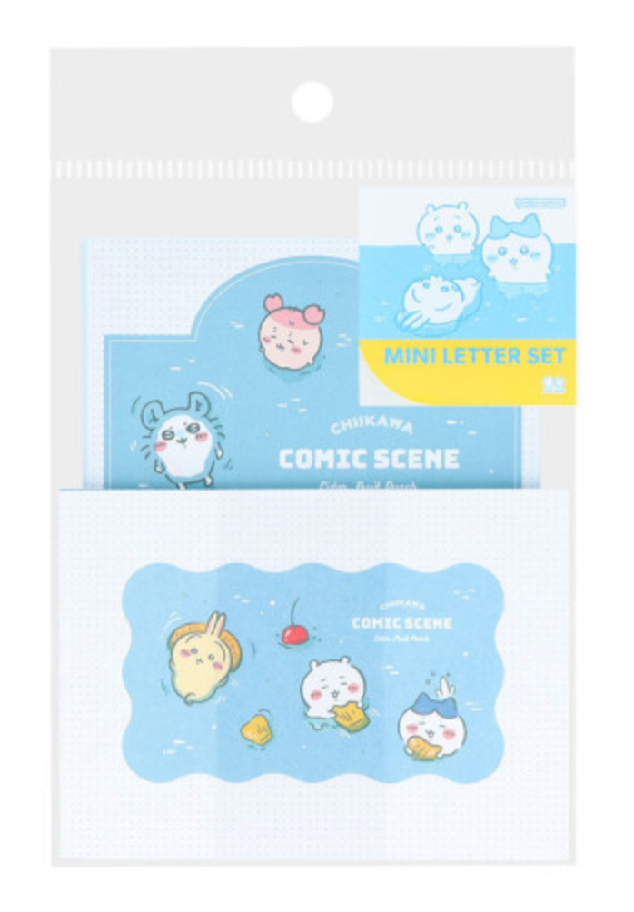 Chiikawa Mini Letter Set - Characters : River Comic Scene Cider Fruit Punch