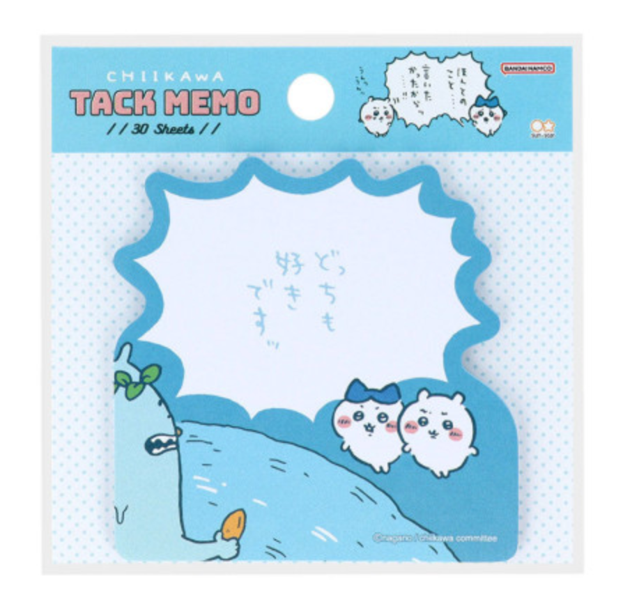 Chiikawa Tack Memo Pad Sticky Notes - Chiikawa & Hachiware : Comic Scene River