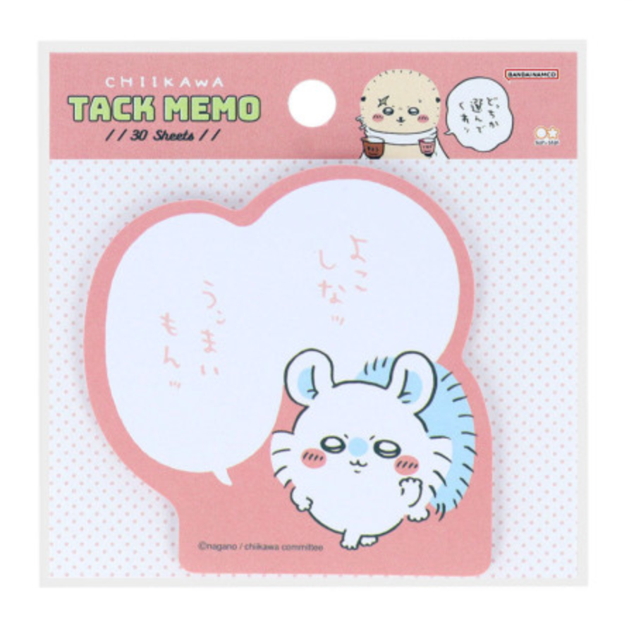 Chiikawa Tack Memo Pad Sticky Notes - Momonga : Comic Scene