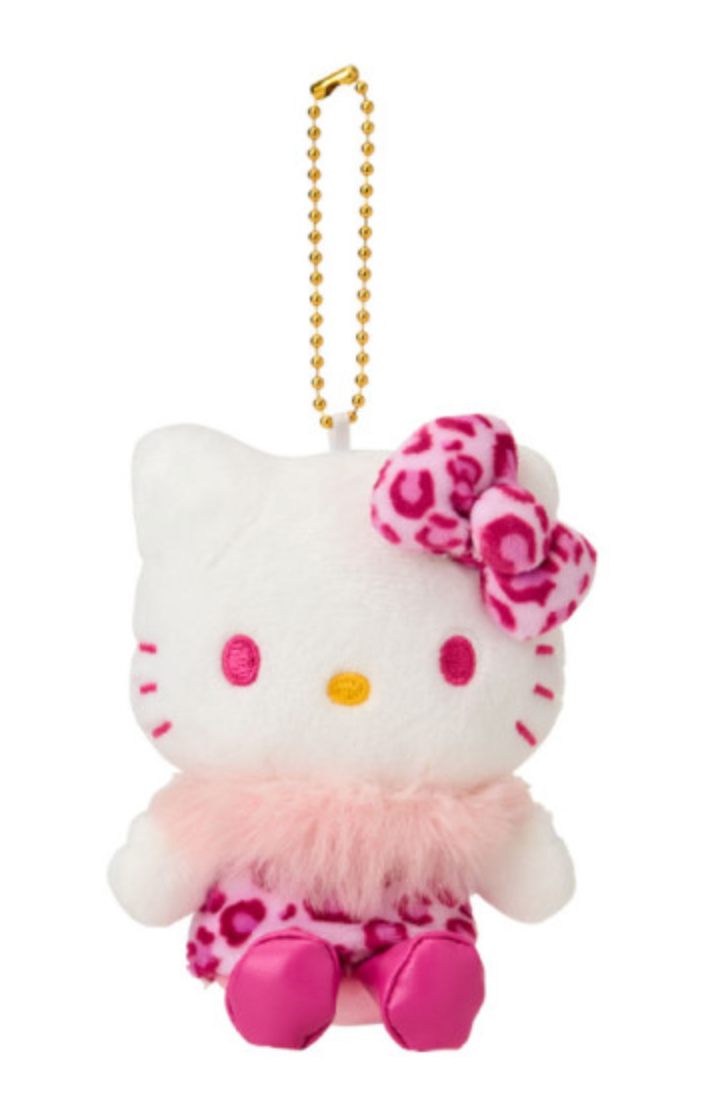 Sanrio Mascot Holder - Hello Kitty : Leopard Collection Pink