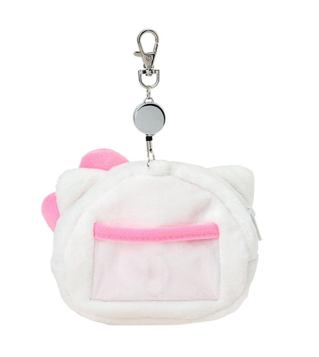 Sanrio Original Face-shaped Pass Case & Pouch - Hello Kitty