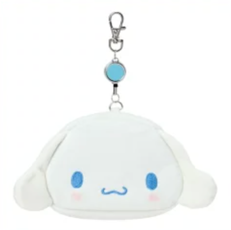 Sanrio Original Face-shaped Pass Case & Pouch - Cinnamoroll