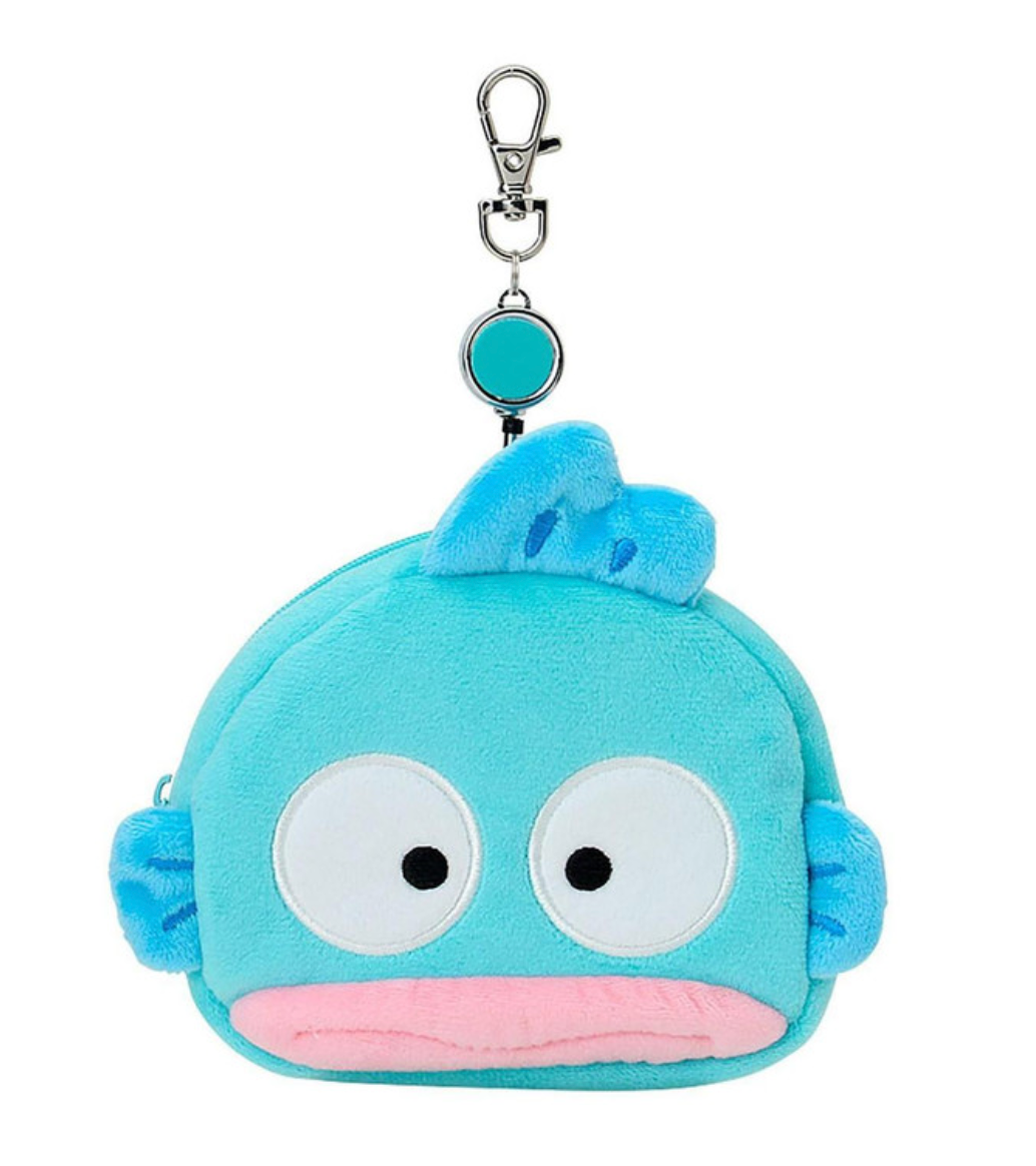 Sanrio Original Face-shaped Pass Case & Pouch - Hangyodon