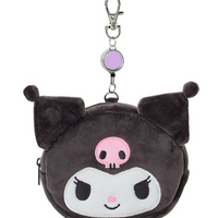 Sanrio Original Face-shaped Pass Case & Pouch - Kuromi